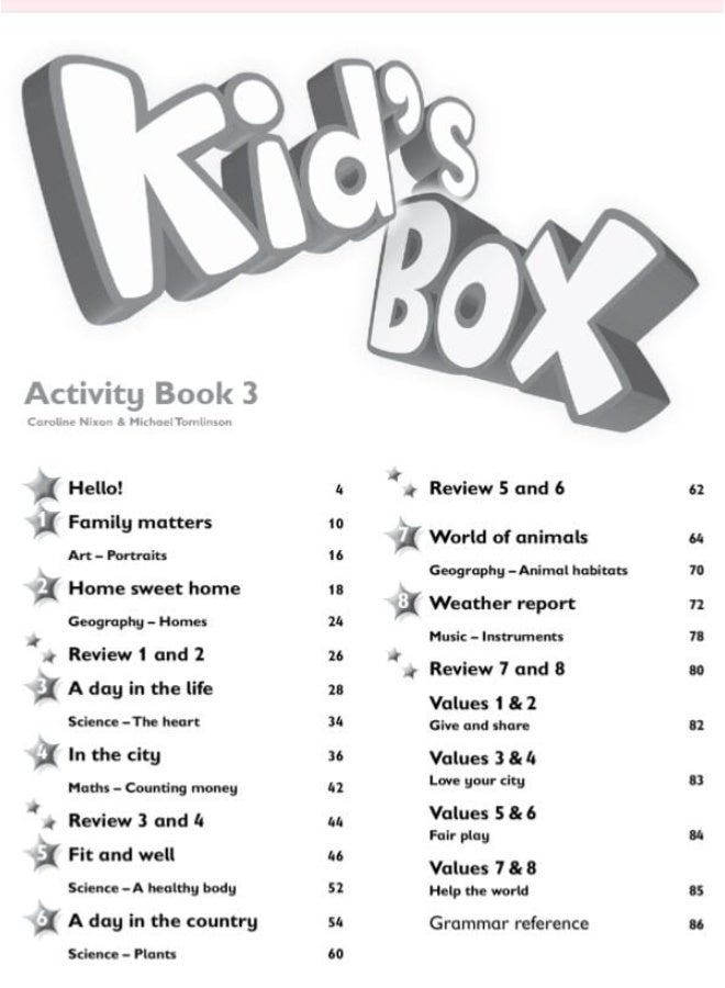 Kid's Box Level 3 Activity Book - Updated Second Edition - By Caroline Nixon and Michael Tomlinson - Image 2
